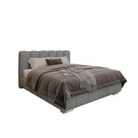 POLSTERBETT Zaira 160x200cm – Elegantes Polsterbett für modernen Wohnstil , ohne matratze, Blaugrau - Blaugrau, Holz (120/200cm) - Homesy