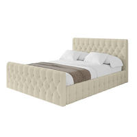 POLSTERBETT mit Bettkasten, Fußteil und Lattenrost, Boxbett ohne Matratze - LARO-Z 120x200 Beige - Taupe, Holzwerkstoff/Textil (120/200cm) - ALTDECOR
