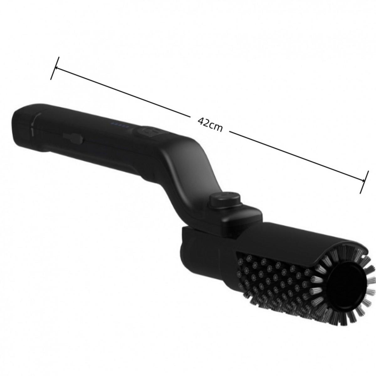 GRILLBÜRSTE Elektrische& Kunststoff Schwarz, Schwarz - Schwarz, Kunststoff (13cm) - Authentics