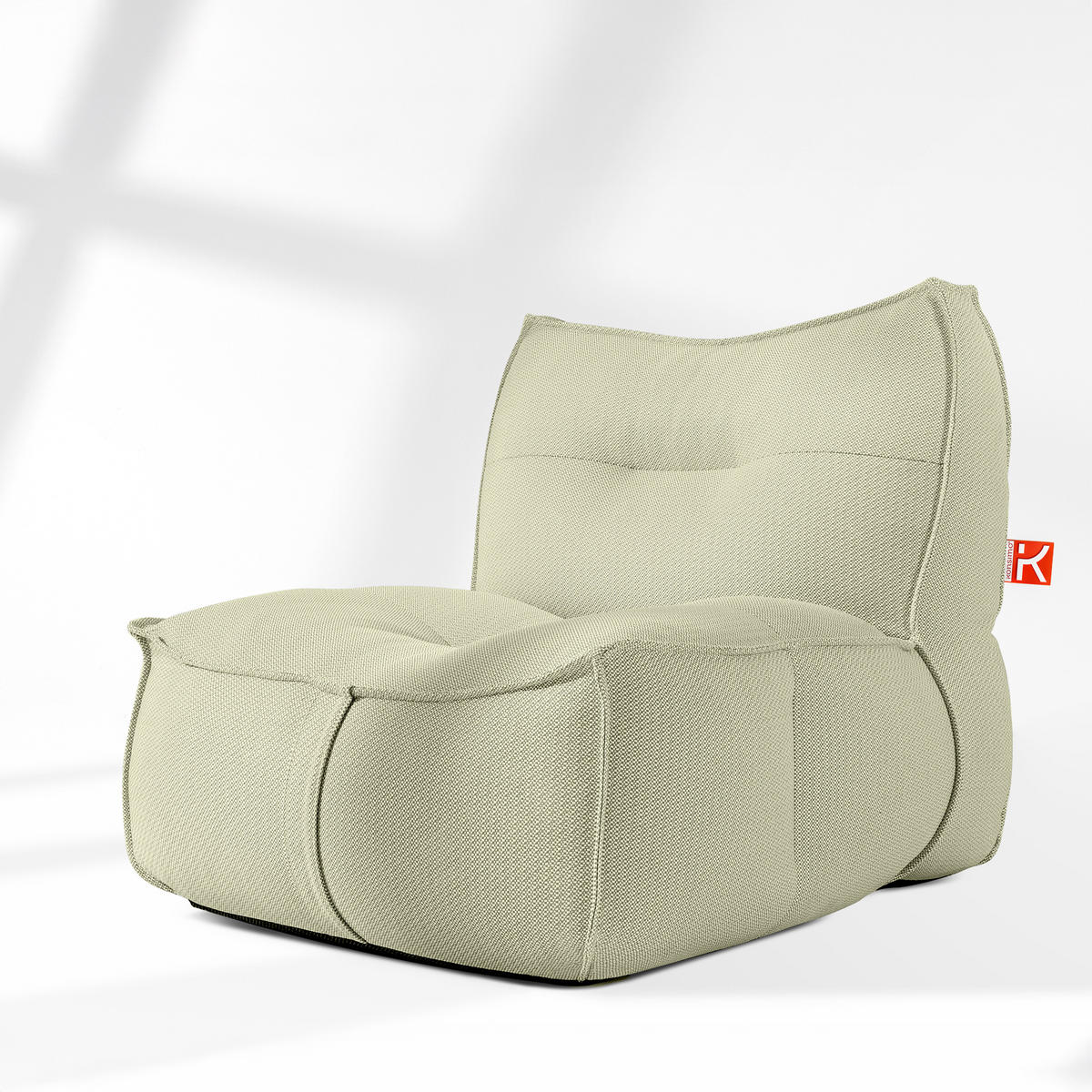 GARTENSESSEL LOVIA Lounge-Sessel, Hellgrün/Weiß - Hellgrün, Textil (90/82/106cm) - KONSIMO®