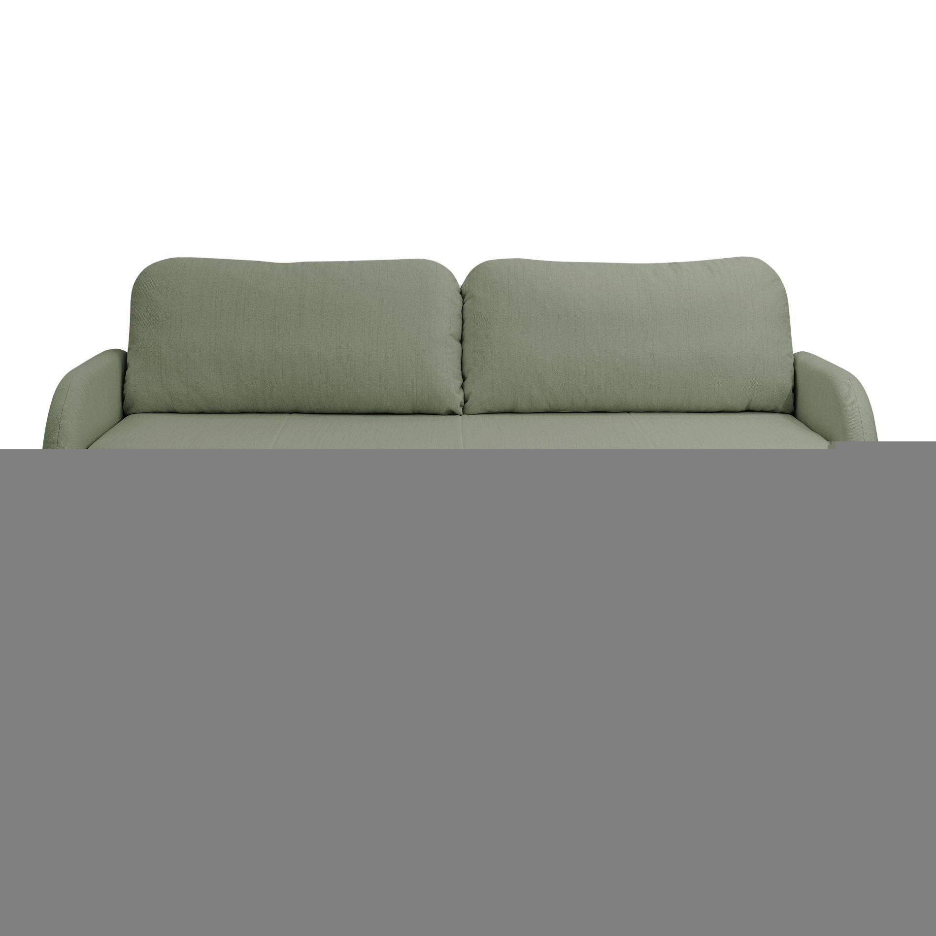 SCHLAFSOFA Diego salbeigrün - Schwarz/Hellgrün, Kunststoff/Textil (221/90/91cm) - Selsey