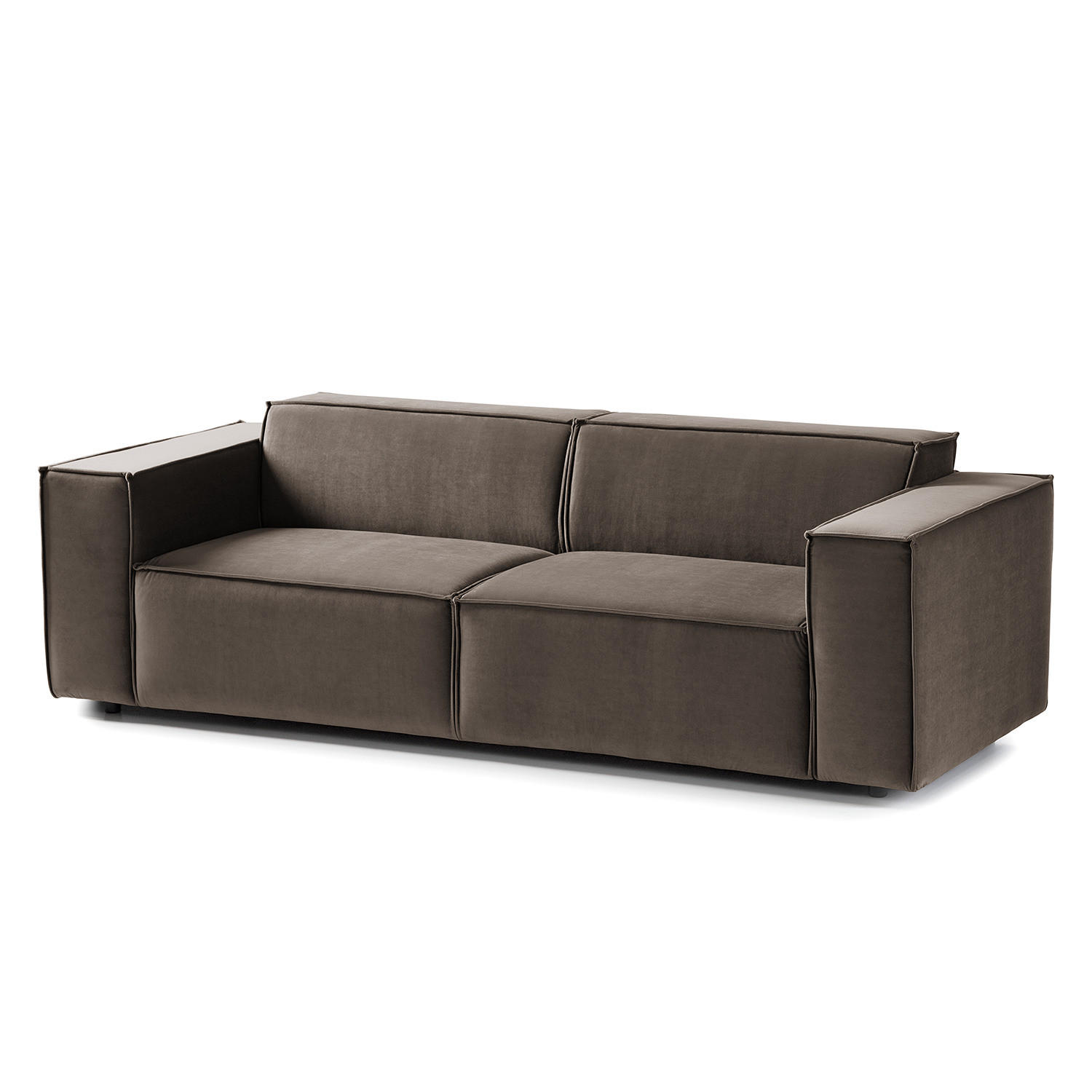 2,5-SITZER SOFA - Taupe, Textil (223/70/96cm) - home24