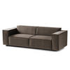 2,5-SITZER SOFA - Taupe, Textil (223/70/96cm) - home24
