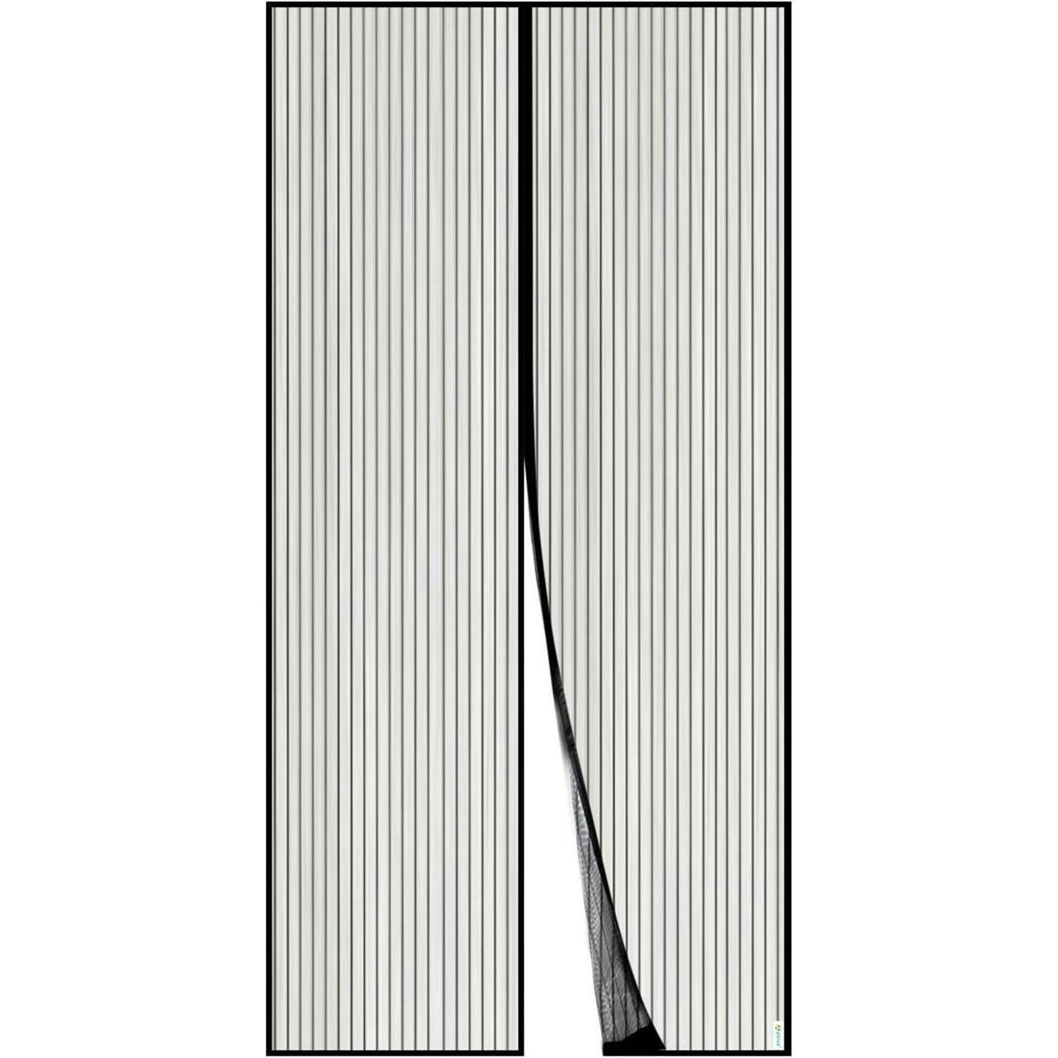 FLIEGENGITTER Tür Magnet-Insektenschutz für Balkon und Kellertür, schwarz - Schwarz, Textil (120/220/1cm)