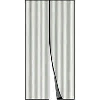 FLIEGENGITTER Tür Magnet-Insektenschutz für Balkon und Kellertür, schwarz - Schwarz, Textil (120/220/1cm)