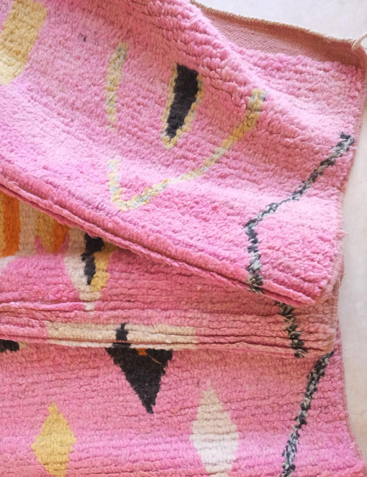 BERBERTEPPICH aus reiner Wolle 179x 288 cm - Pink, Naturmaterialien (179/288cm) - AFK Living