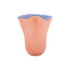 VASE Ruffles Medium Orange 19.5/19.5/22 cm - Orange, Glas (22cm) - Present Time