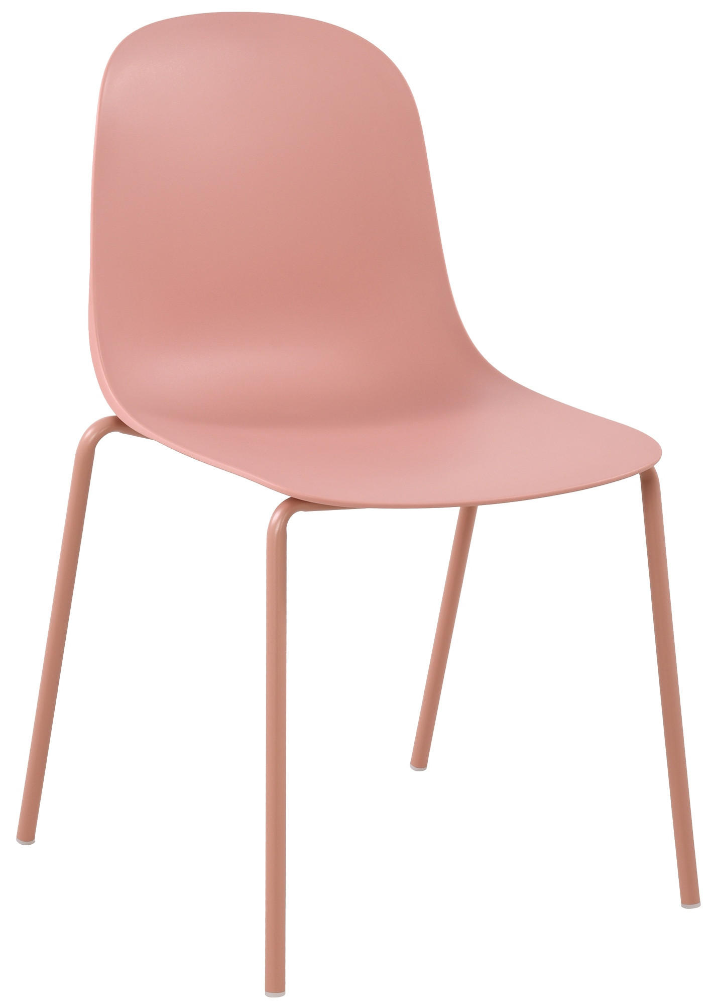 STAPELSTUHL Kunststoff pink - Pink, Kunststoff/Metall (51/85/53cm) - CLP
