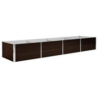 GARTEN-HOCHBEET Braun 320/80/45 Cm Verzinkter Stahl - Braun, Metall (320/45/80cm) - vidaXL