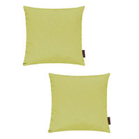 KISSENHÜLLE 2er Set Fino uni 40/40 cm - Hellgrün, Textil (40/40cm) - Magma Heimtexx