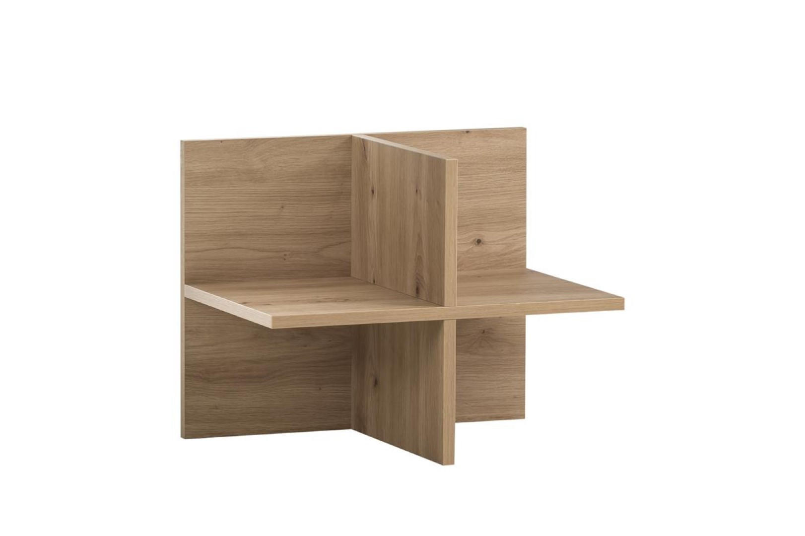 REGALKREUZ Raven 38x48x33 cm Eiche/Schwarz - Schwarz, Holz (48/38/33cm) - PROREGAL