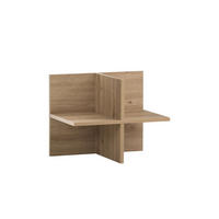 REGALKREUZ Raven 38x48x33 cm Eiche/Schwarz - Schwarz, Holz (48/38/33cm) - PROREGAL