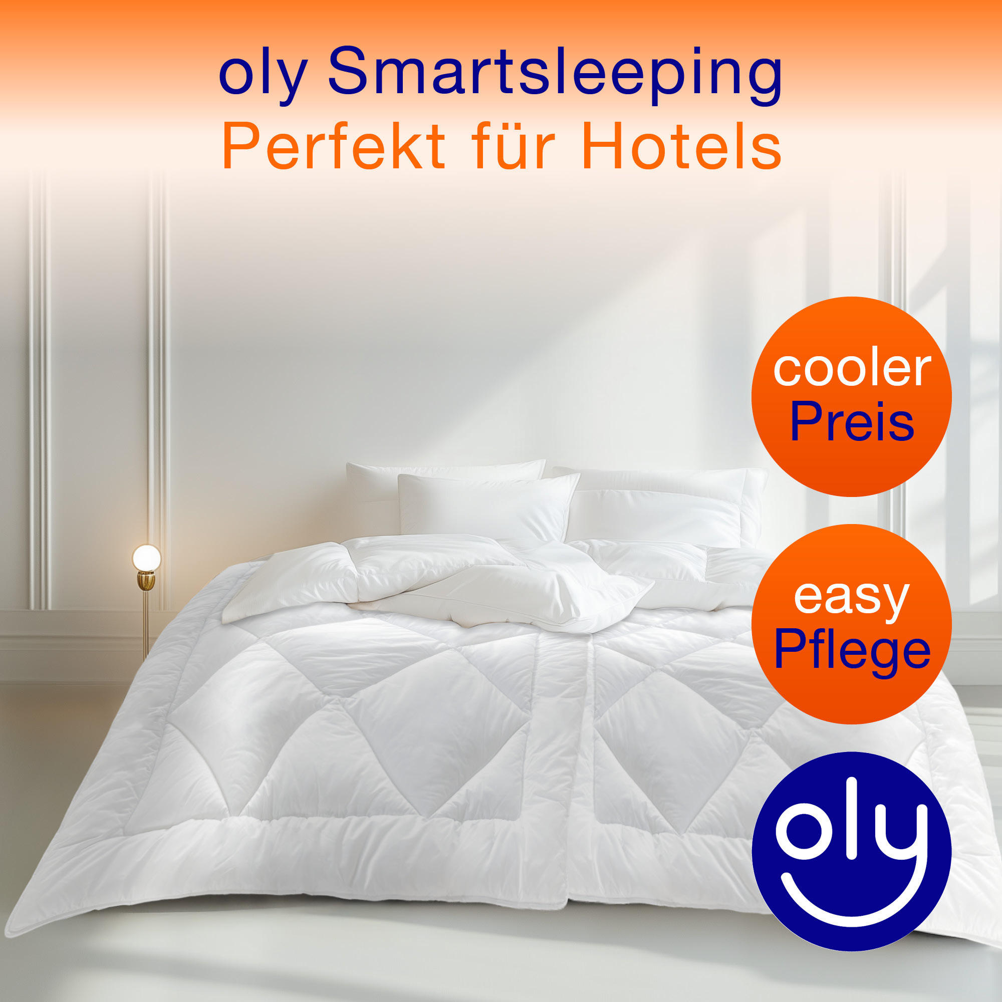 HOTELBETTDECKE HOTEL Mikrofaser leicht - Weiß, Naturmaterialien/Textil (135/200cm) - oly