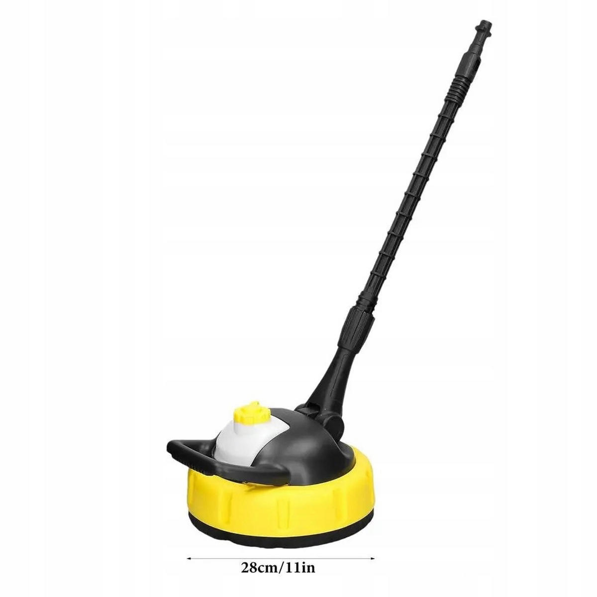 REINIGUNGSBÜRSTE Turbo 28 cm, Scheibenbürste, Reinigungsmitteltank, Teleskopgriff, max. 140 bar, 60 °C, Adapter - Multicolor, Kunststoff/Metall (25/26/50cm)