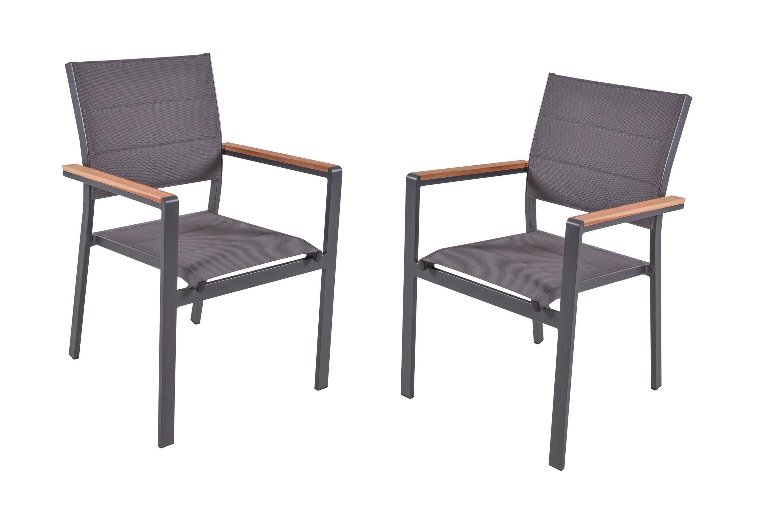 GARTENSTUHL 2er Set Hedda Stapelstuhl - Hellbraun, Holz (58/86/57cm) - DELUKE