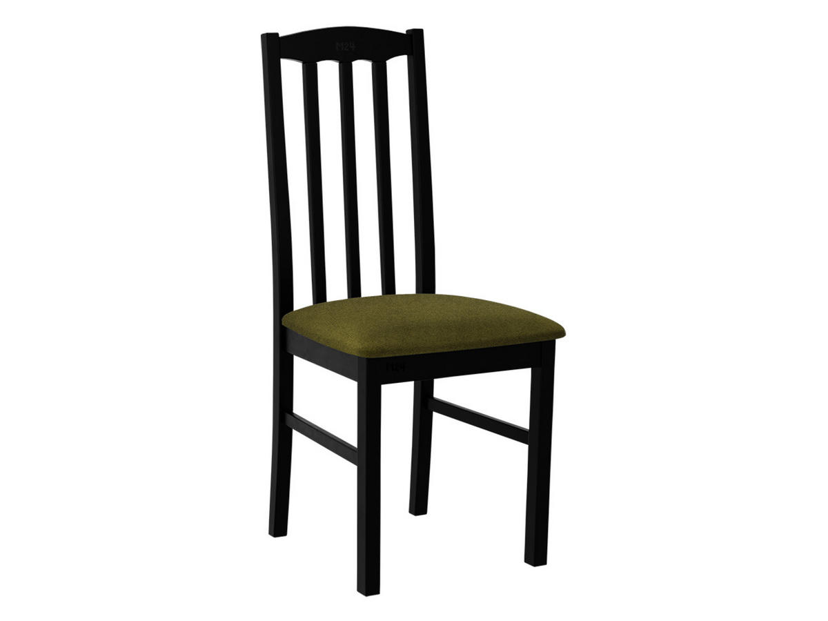 STUHL Bos XII, Holzfarbe: Schwarz - Schwarz/Grün, Holz (43/90/48cm) - MIRJAN24