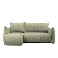 ECKSOFA Mailand Xs Mit Schlaffunktion - Olivgrün, Holzwerkstoff/Textil (154/226cm) - Fun Möbel