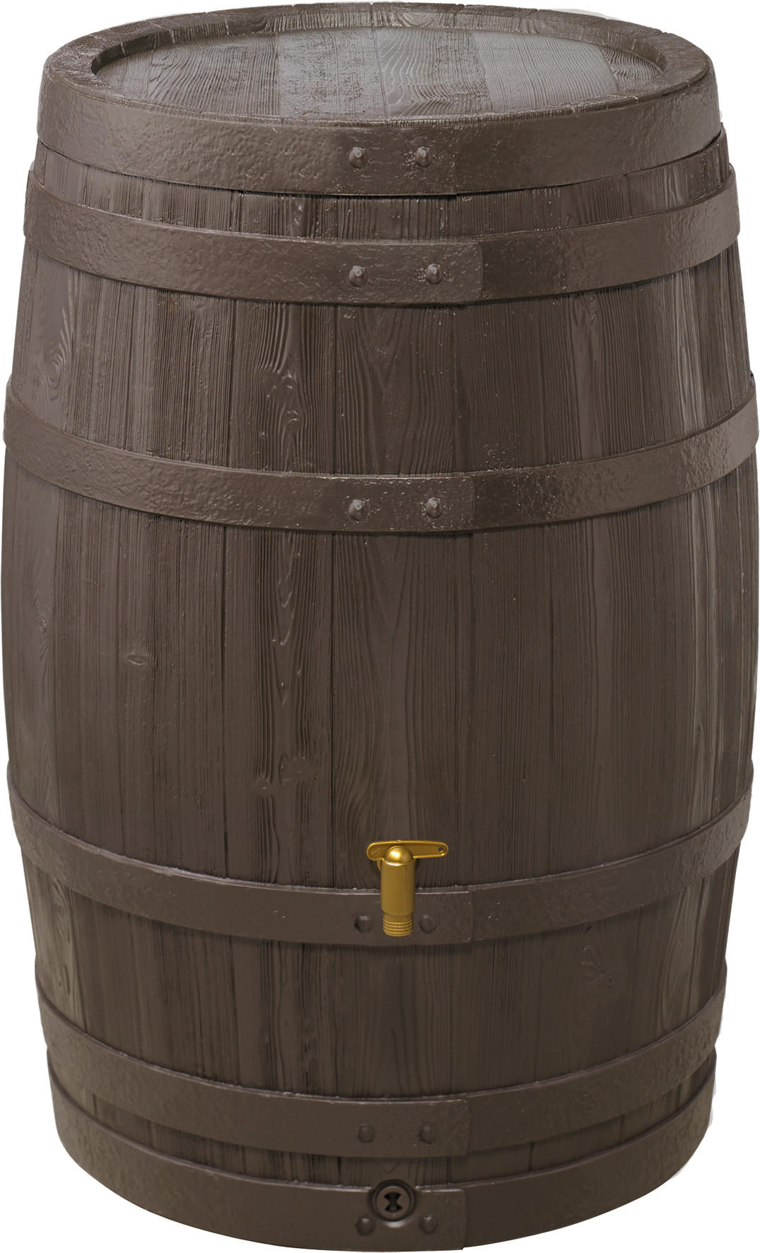 REGENFASS 250 L, dunkelbraun - Braun, Kunststoff (65/93/65cm) - 4rain