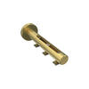 TRÄGER FÜR INNENLAUFSTANGEN 20 mm Ø, Siteno Langloch 1 bis 3-läufig, Messing-Optik - Messingfarben, Metall (13/4/4cm) - INTERDECO