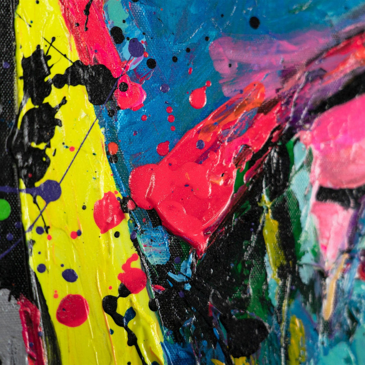 GEMÄLDE Emotionen der Farbe Schattenfugenrahmen Weiß 140x100 cm - Weiß, Holz (140/100cm) - YS-art gallery