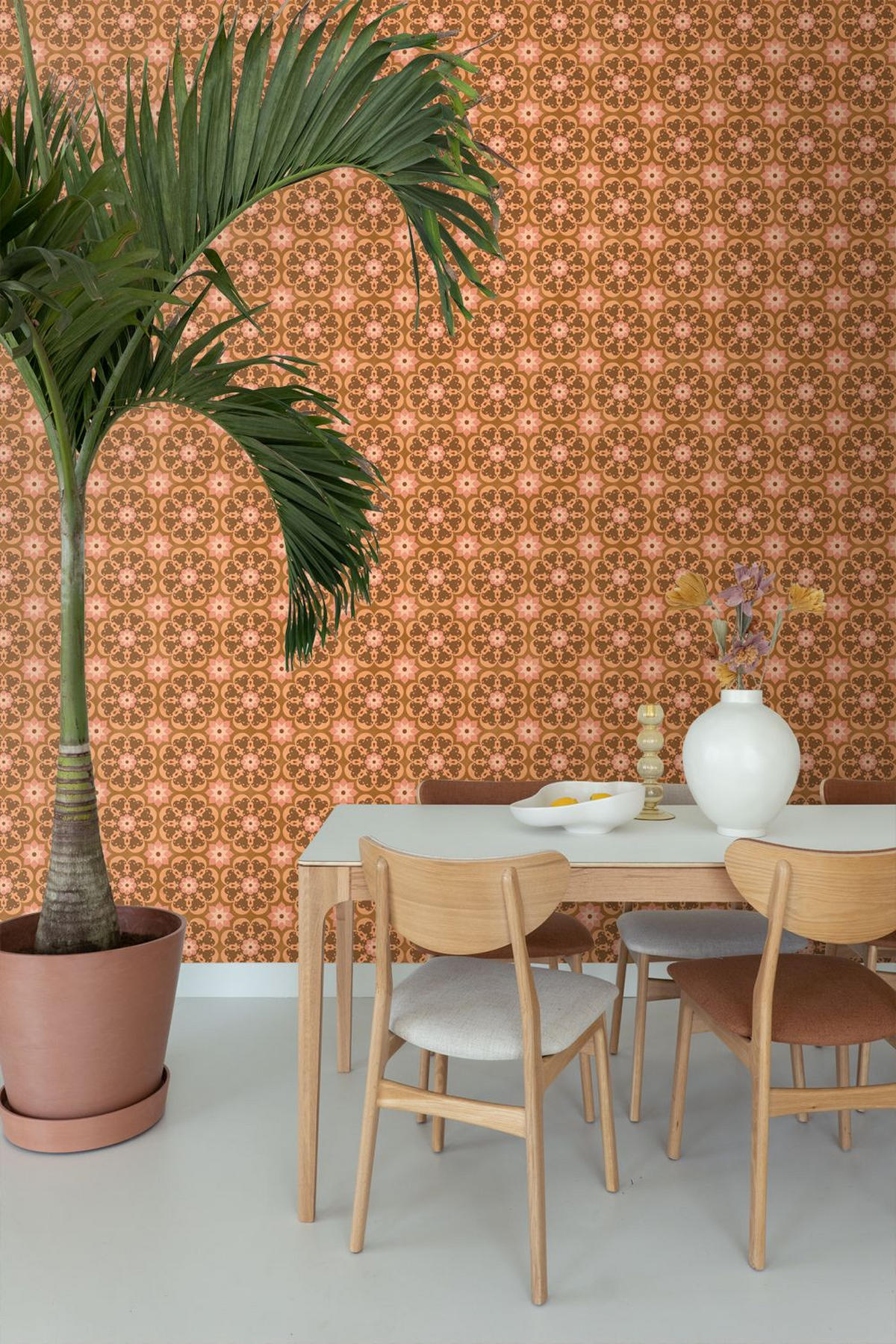 TAPETE Fliesenmuster 50 x 900 cm - Braun, Papier (50/900cm) - ESTAhome
