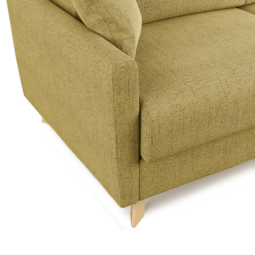 Thumbnail - Divani.store Schlafsofa, Gelb, Textil, 3-Sitzer, Rechteckig, 180x94x97 cm, Wohnzimmer, Sofas & Couches, Schlafsofas