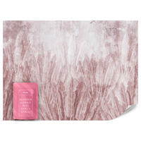 FOTOTAPETE Bananenblätter Beton Abstraktion Retro 350x256 - Rosa, Papier (350/256cm) - Muralo