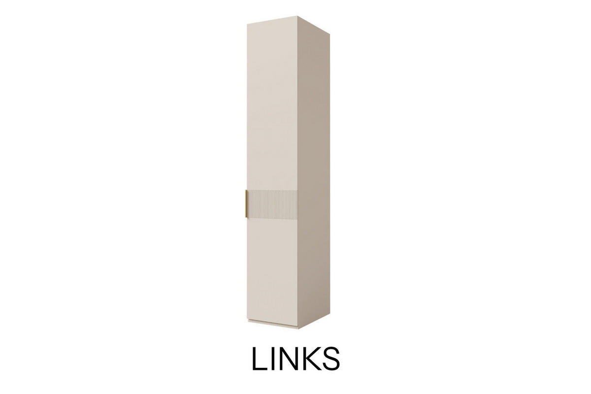KLEIDERSCHRANK SUN 45/237/60 cm in Macadamia | Links - Kaschmir, Holzwerkstoff (45/237/60cm) - Deine Möbel 24