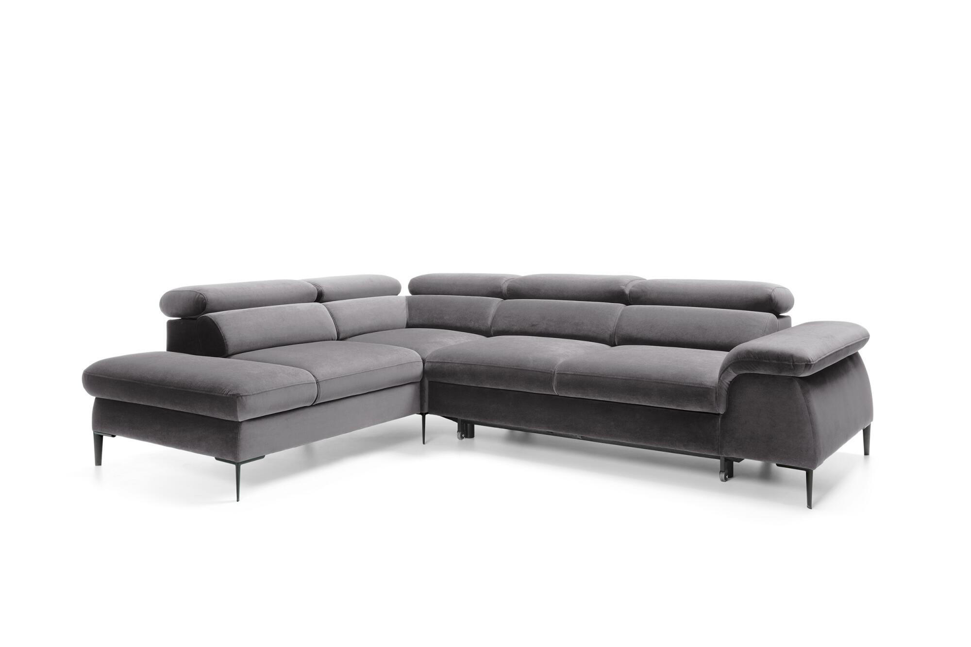 ECKSOFA BLUES Grau 280x214x94 cm - Grau, Textil (280/214cm) - FURNLUX