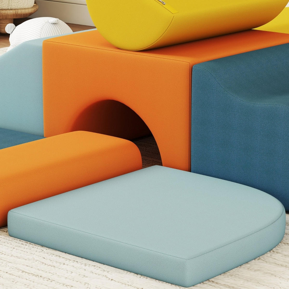 KONSTRUKTIONSSPIELZEUG Bausteine - Multicolor, Kunststoff (80/25/140cm) - Korfee