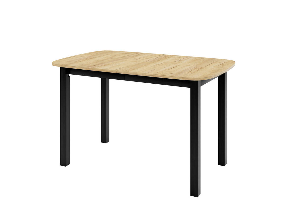ESSTISCH NICO P Ausziehbar 130 - 170 / 80 x 77 cm - Goldfarben/Schwarz, Holz (130/80/77cm) - MASSENO