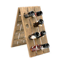WEINREGAL Rüttelbrett für 24 Flaschen Holz 96171 - Rot, Holz (60/75/40cm) - DanDiBo