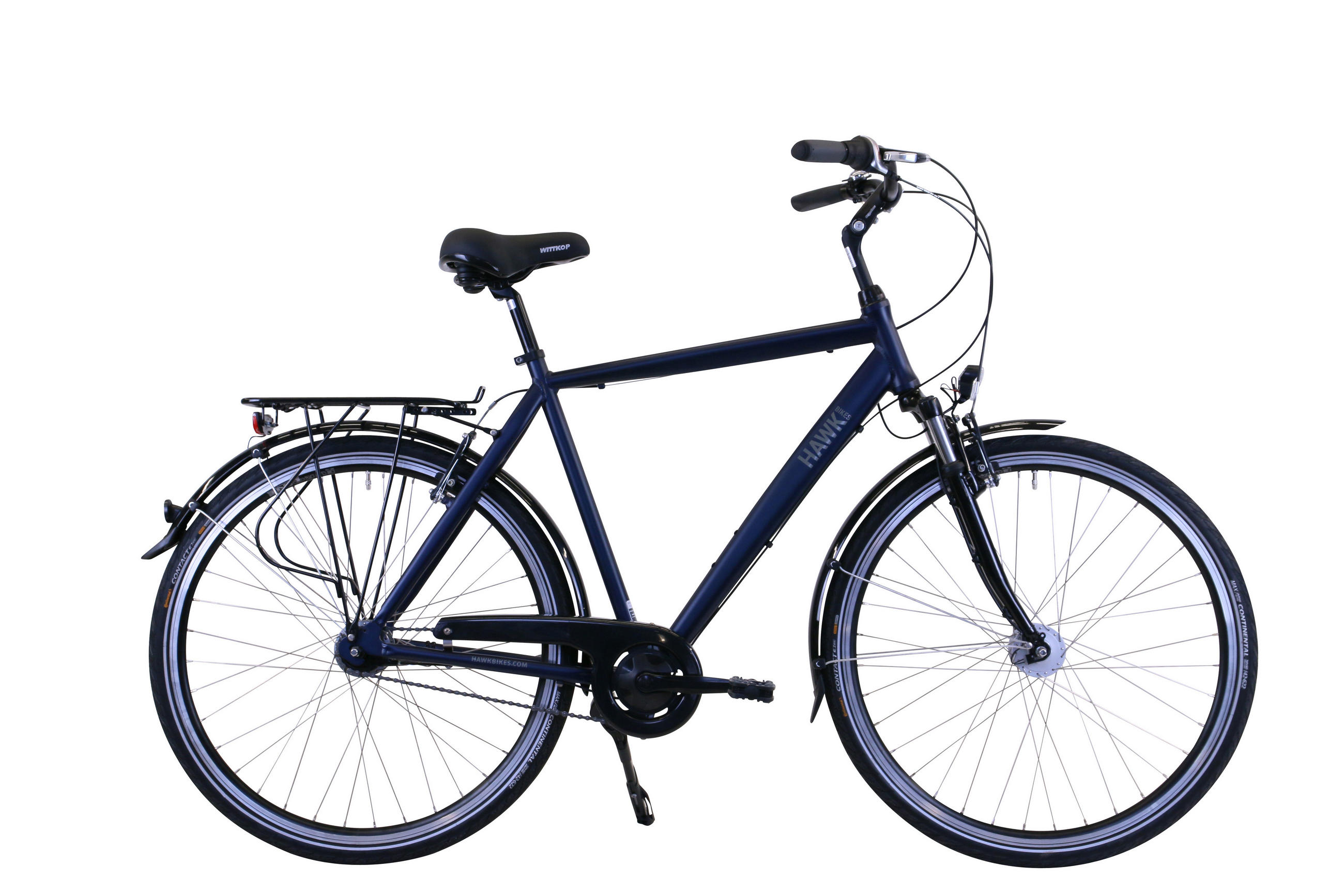 CITYBIKE Citytrek Gent Deluxe Ocean Blue 7 Gang 28 Zoll Größe: 57cm - Blau, Metall (57cm) - Hawk Bikes