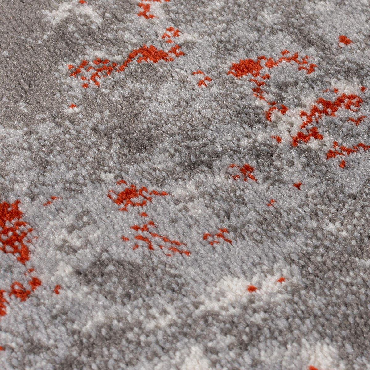 TEPPICH Kunst-Abstrakt-Muster DEE, Rot-Grau 200x290 cm - Rot, Textil (200/290cm) - KADIMA DESIGN