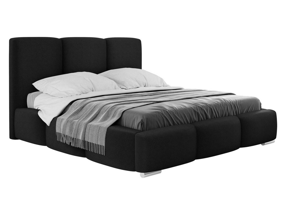 POLSTERBETT Olweria - Chromfarben/Anthrazit, Holz/Textil (180/200cm) - MIRJAN24