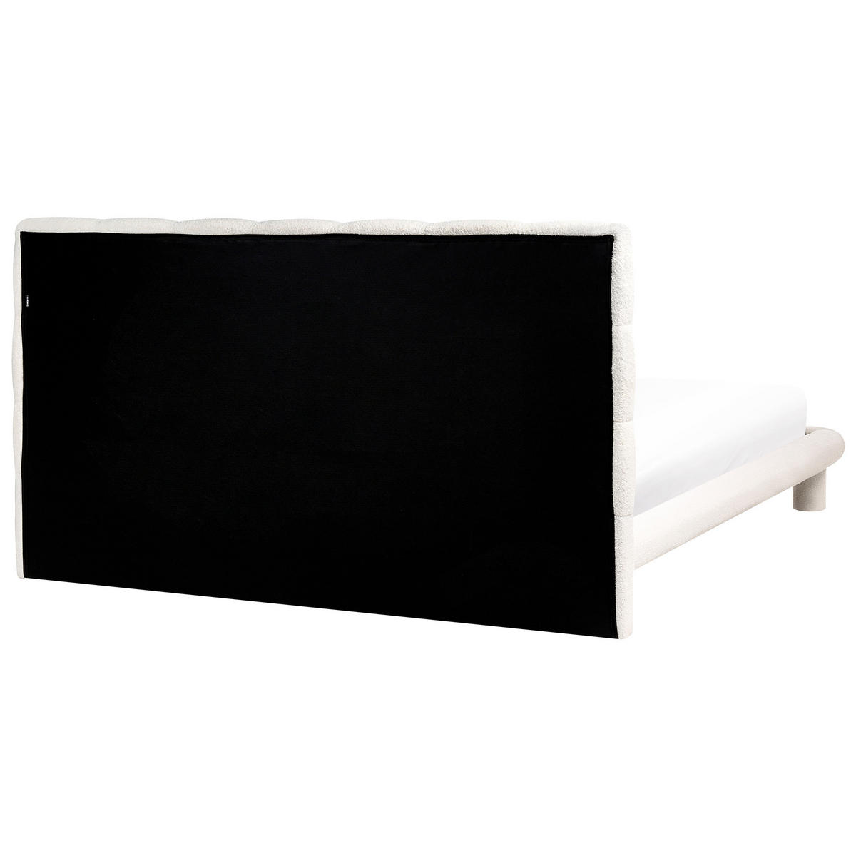 BETT mit Lattenrost 180/200 cm Cremeweiß Cressat - Weiß, Textil (180/200cm) - Beliani