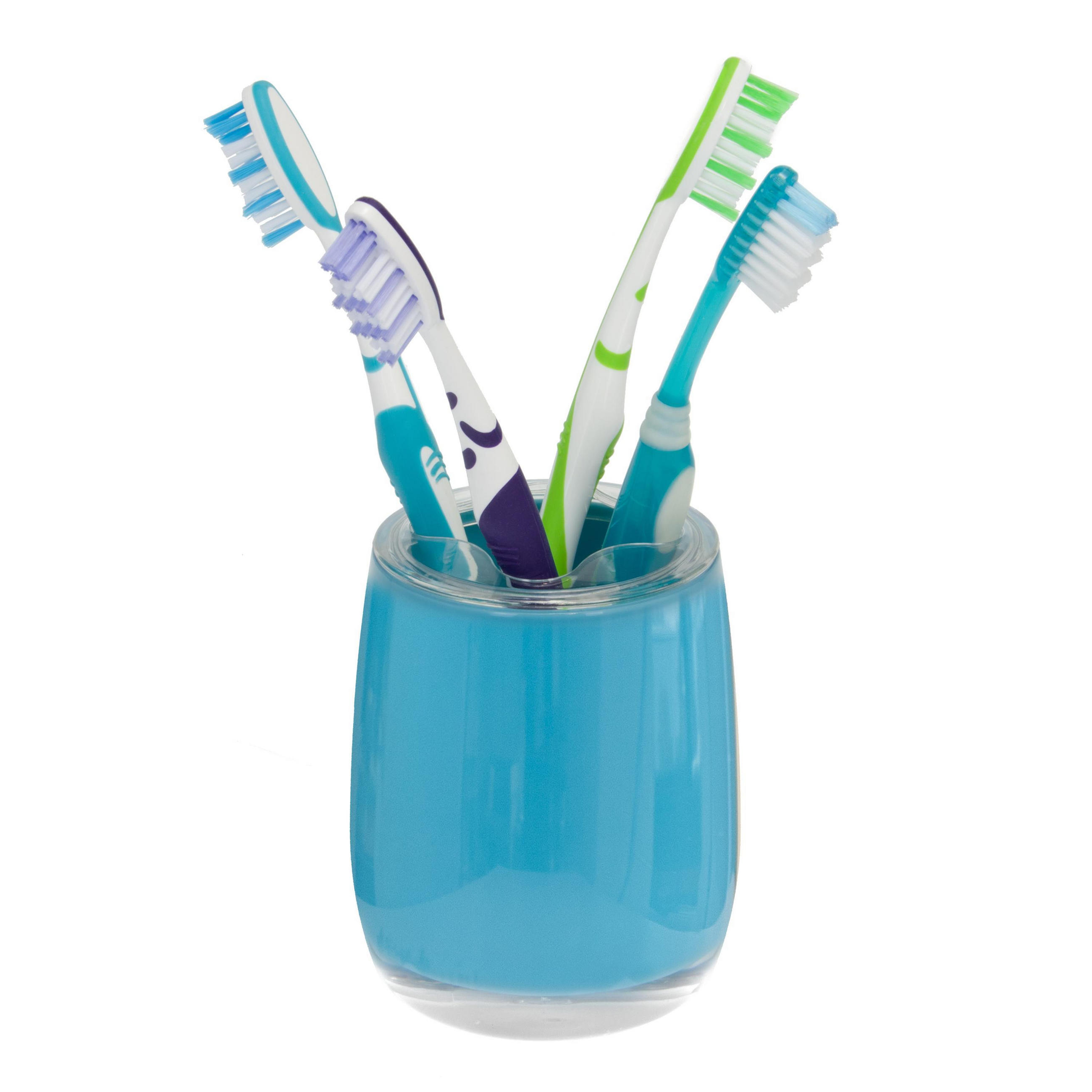 ZAHNBÜRSTENBEHÄLTER SAVONA, blau - Blau, Kunststoff (8/10/8cm) - bremermann