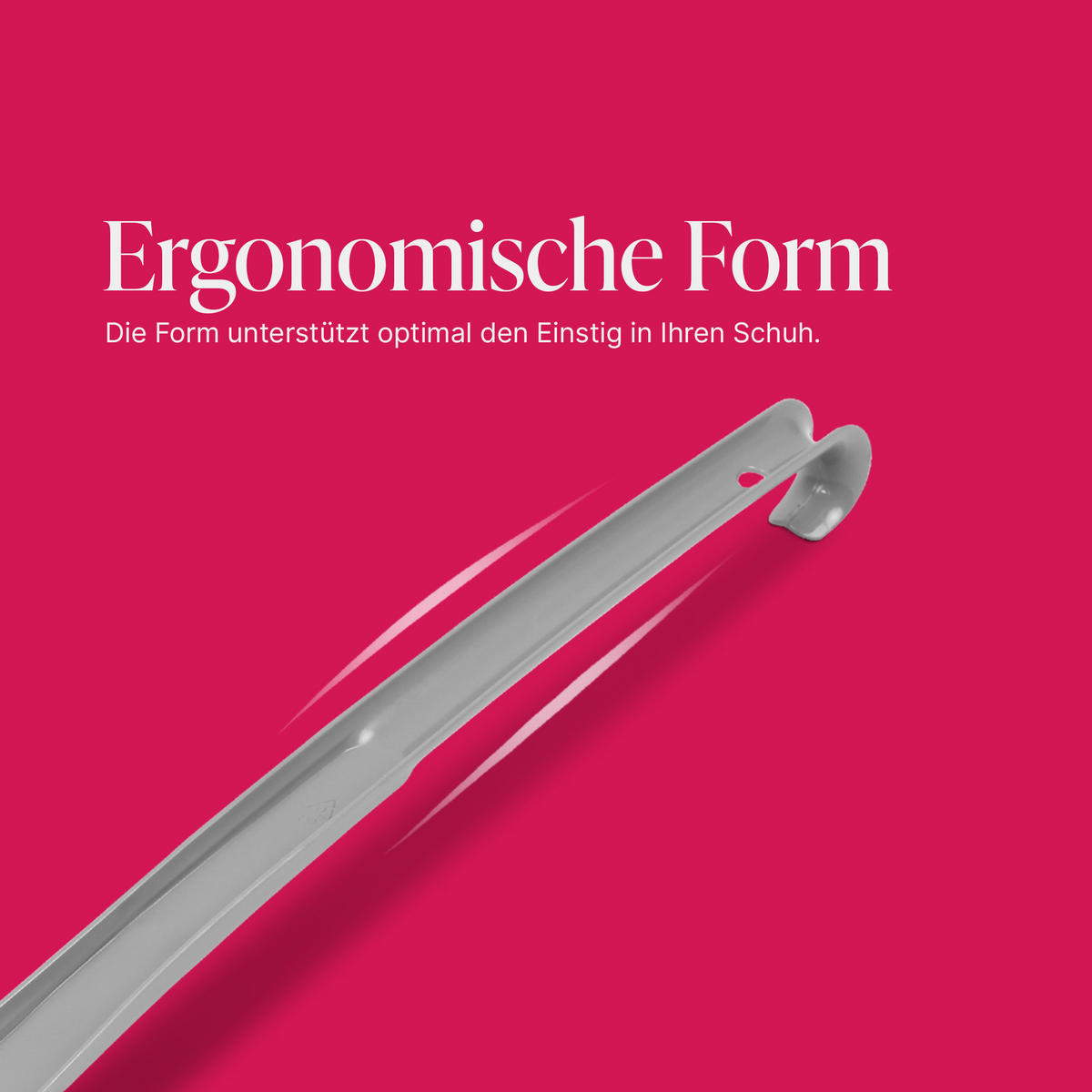 SCHUHLÖFFEL Kunststoff Grau 64 cm - Grau, Kunststoff (4/1/64cm) - ProHome