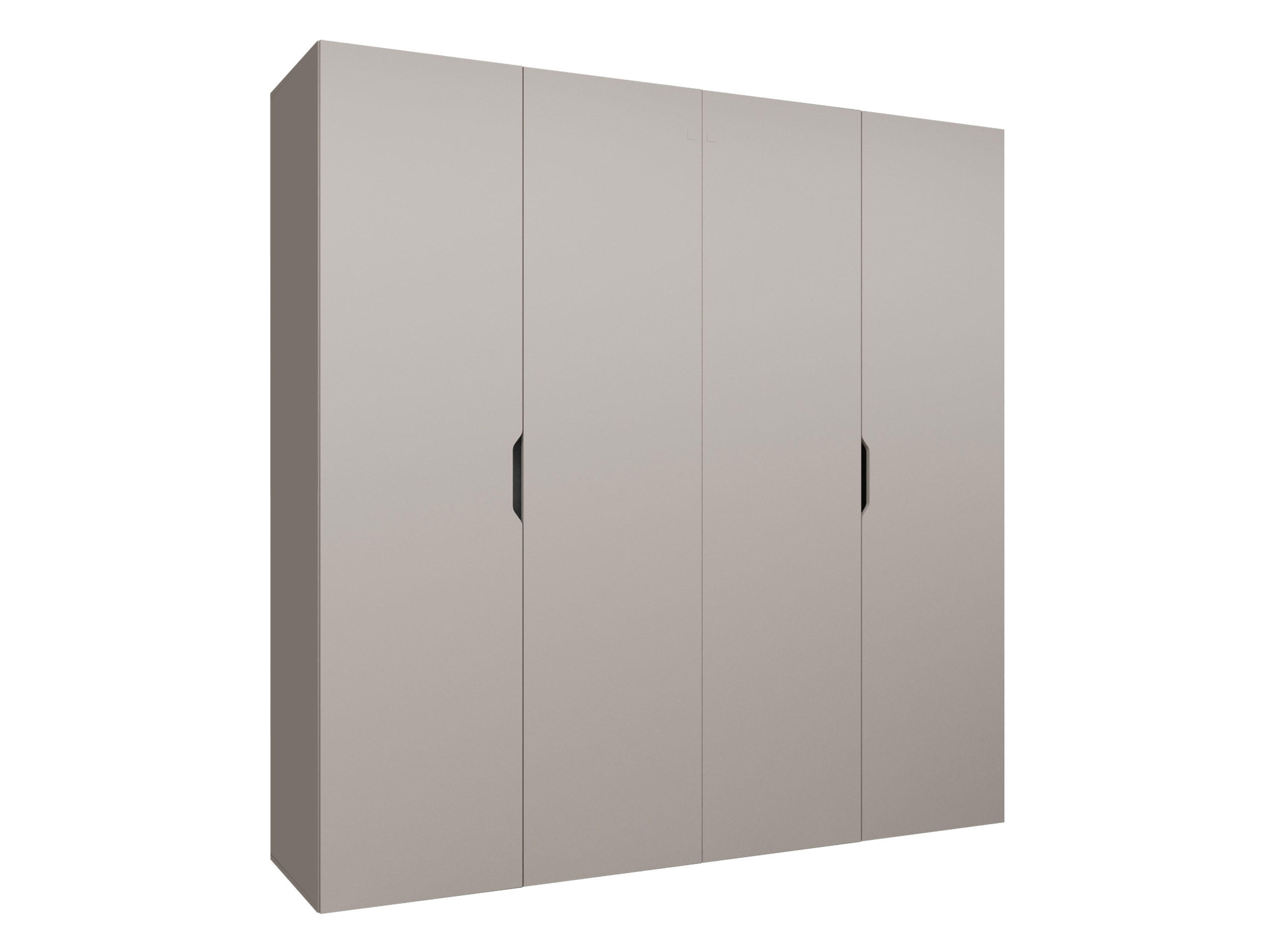DREHTÜRENSCHRANK Malaga 200 - Kaschmir, Holzwerkstoff (200/202/52cm) - MIRJAN24