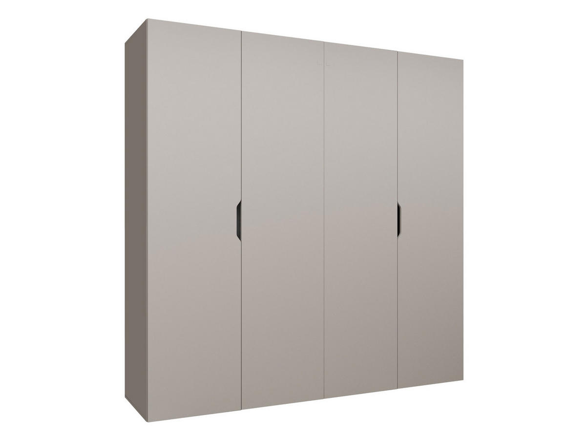 DREHTÜRENSCHRANK Malaga 200 - Kaschmir, Holzwerkstoff (200/202/52cm) - MIRJAN24