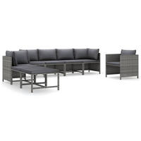 GARTENSET Reiff 8-teilig - Grau, Metall - Nettlife