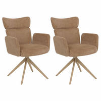 ESSZIMMERSTUHL Hellbraun - Hellbraun, Textil (63/92/58cm) - MCW