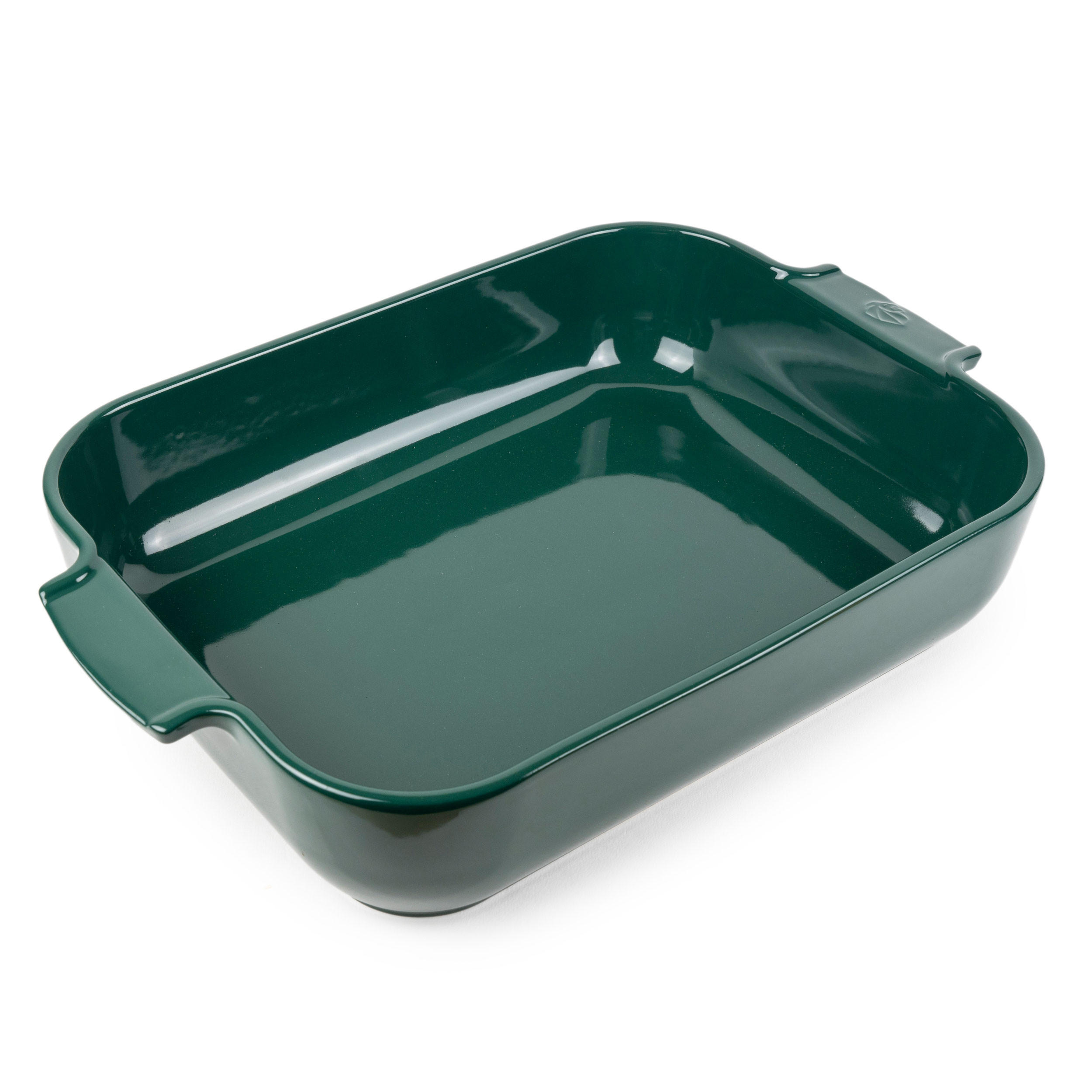 AUFLAUFFORM Keramik Appolia 40cm Rechteckig Waldgrün Spülmaschinenfest - Grün, Keramik (27.2/40/8.3cm) - PEUGEOT