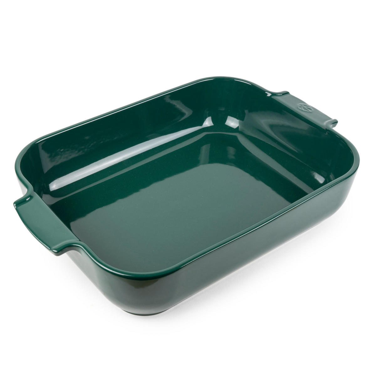 AUFLAUFFORM Keramik Appolia 40cm Rechteckig Waldgrün Spülmaschinenfest - Grün, Keramik (27.2/40/8.3cm) - PEUGEOT