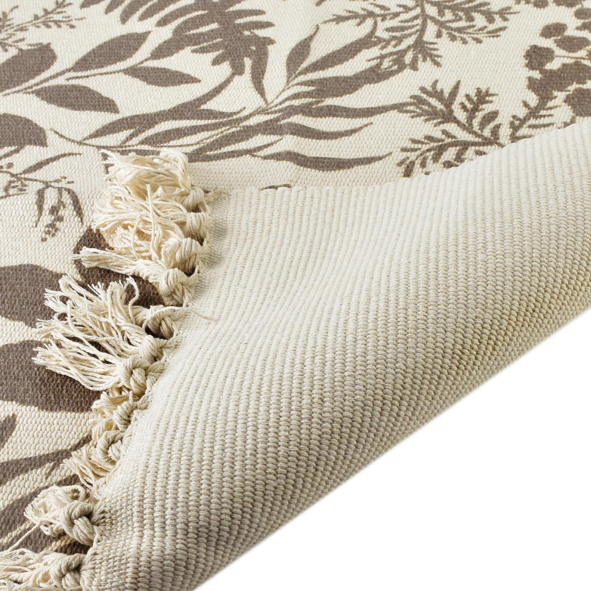 TEPPICH Floral Beige 100/60/0.2 cm Textilien - Beige, Textil (60/100cm) - Mondex