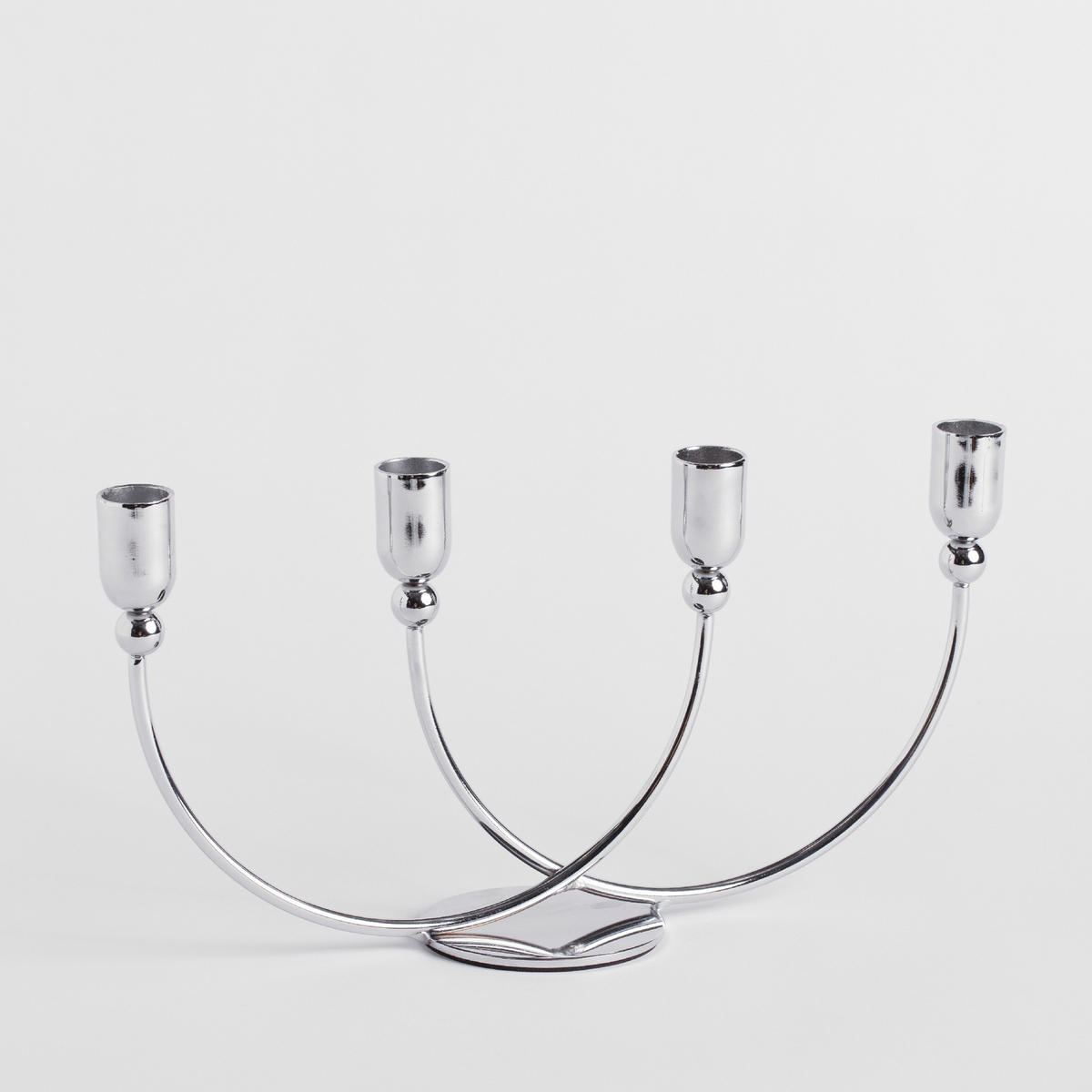 KERZENSTÄNDER Conceptosi - Silberfarben, Metall (8/15.5/31cm) - home&you