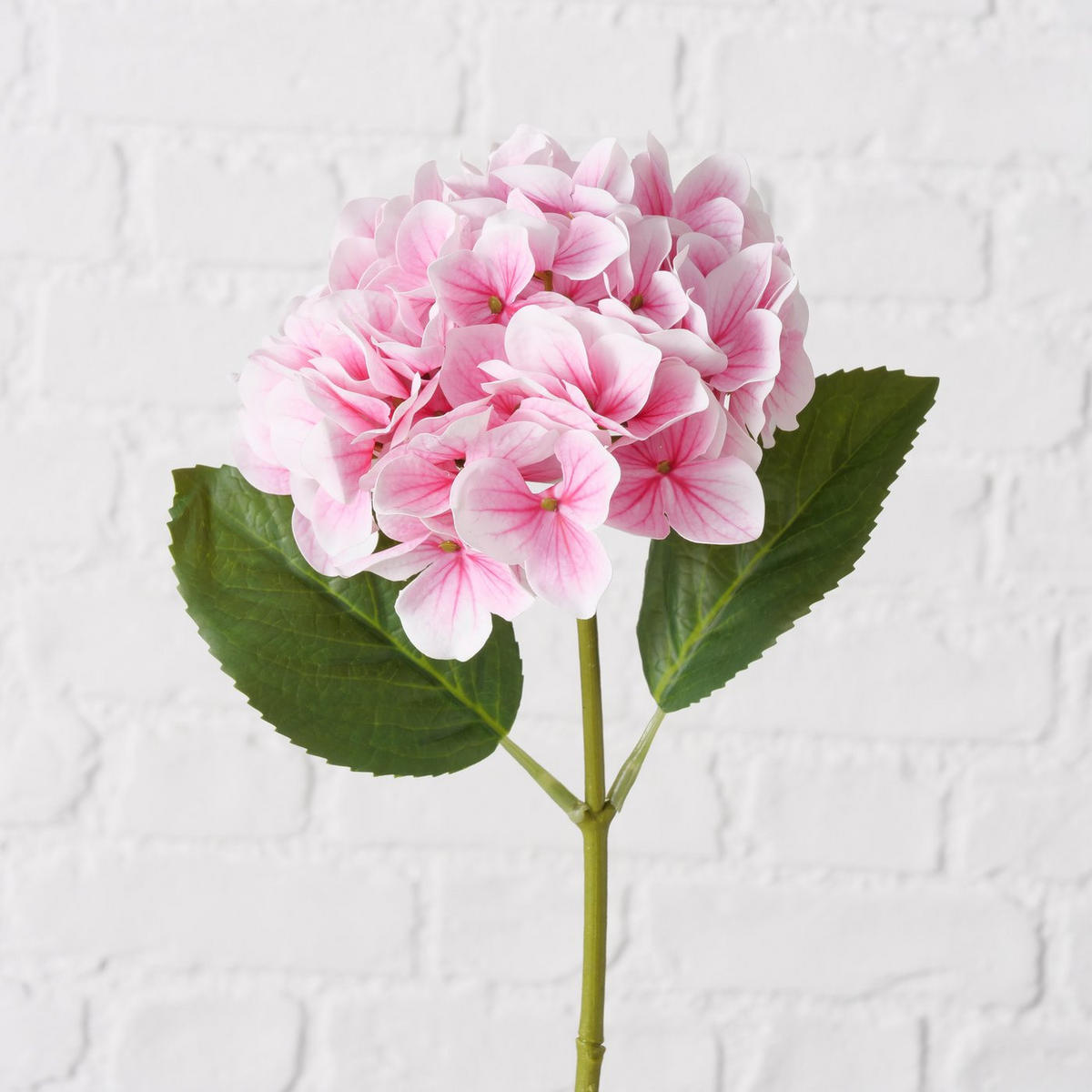 HORTENSIE mit Stiel 18/13/46 cm - Rosa, Kunststoff (46cm) - Boltze Home