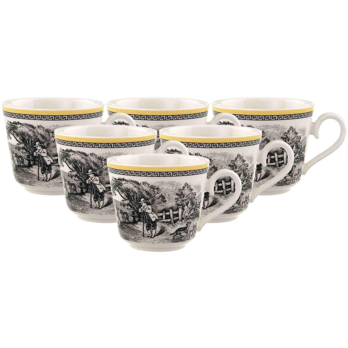 KAFFEE- / TEETASSEN Audun Ferme bunt 150 ml 6er Set - Multicolor, Keramik (0.15L) - Villeroy & Boch