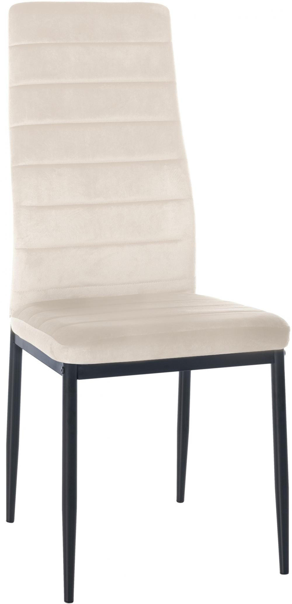 STUHL Samt creme - Creme, Textil/Metall (41.5/99/40cm) - CLP