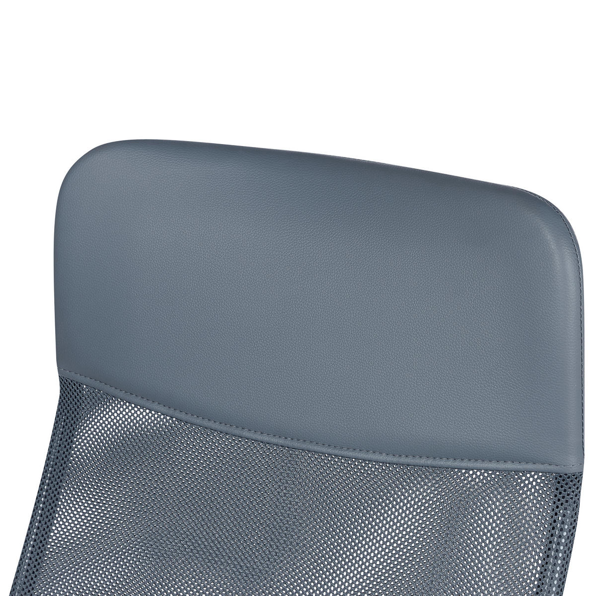BÜROSTUHL Polyester Grau Design - Grau, Kunststoff/Textil (63/114/63cm) - Beliani